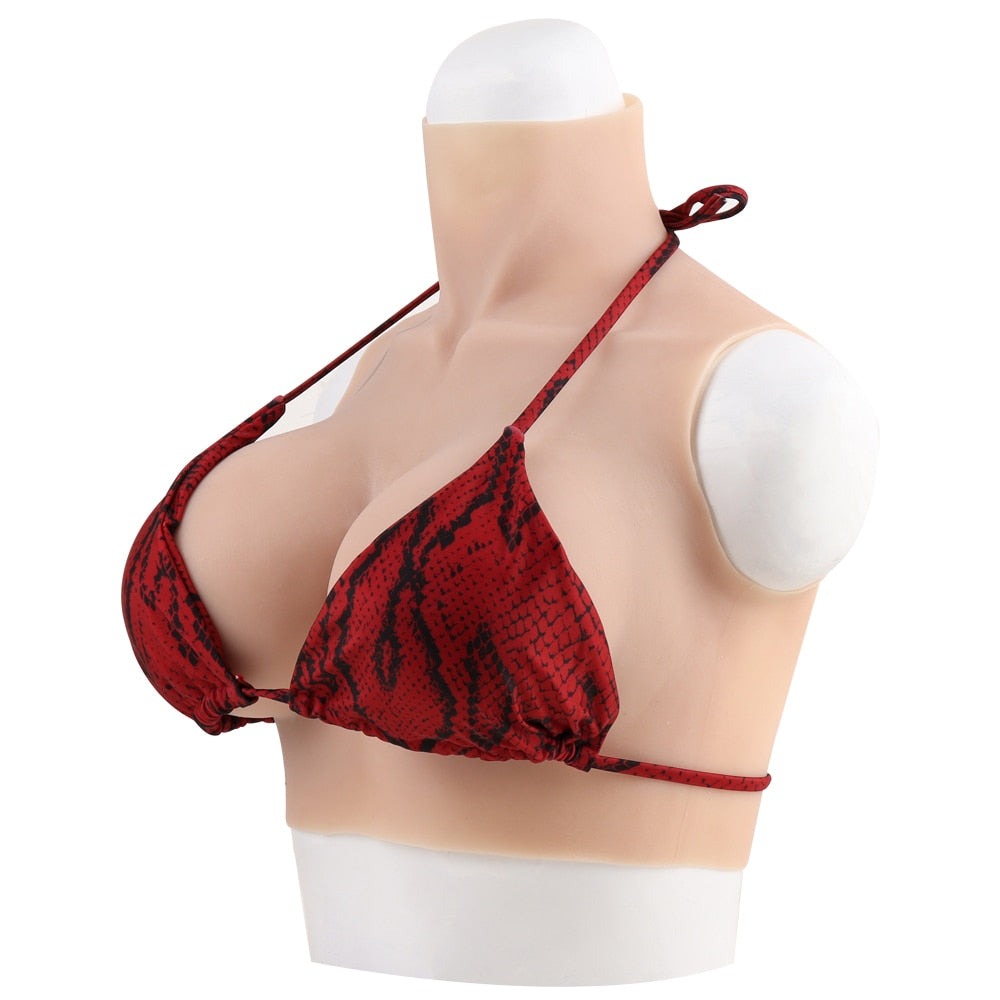 CGBF-A-E Cup Round Fake Breast Underwear Set,Breast Implant Bra