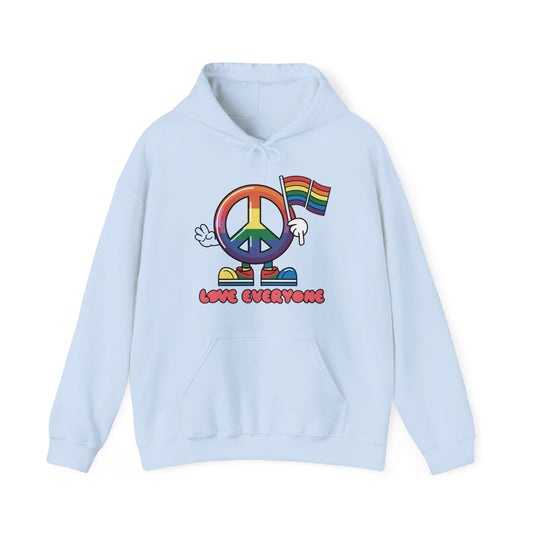 Love Everyone Gay Pride Hooded Sweatshirt