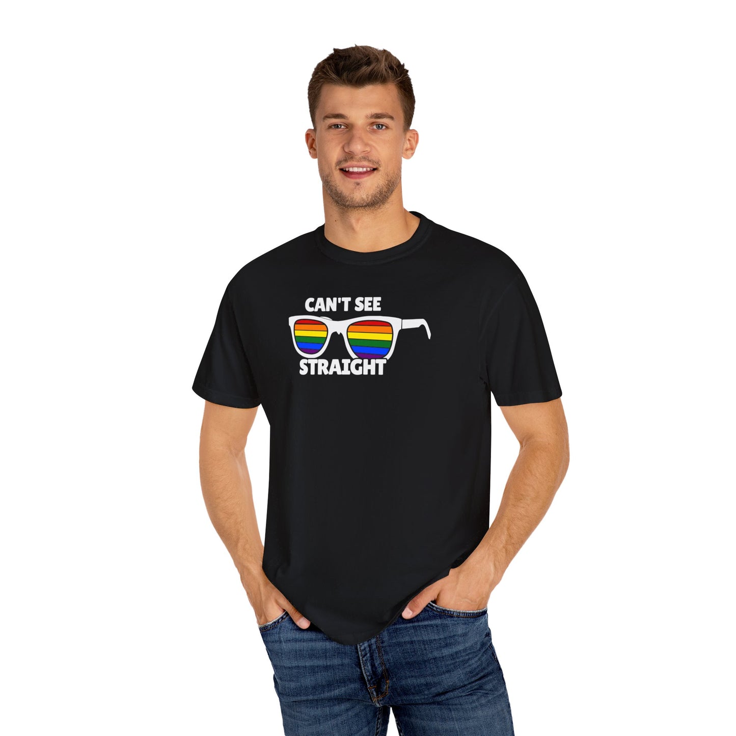 Can't See Straight Funny Gay Pride T-shirt