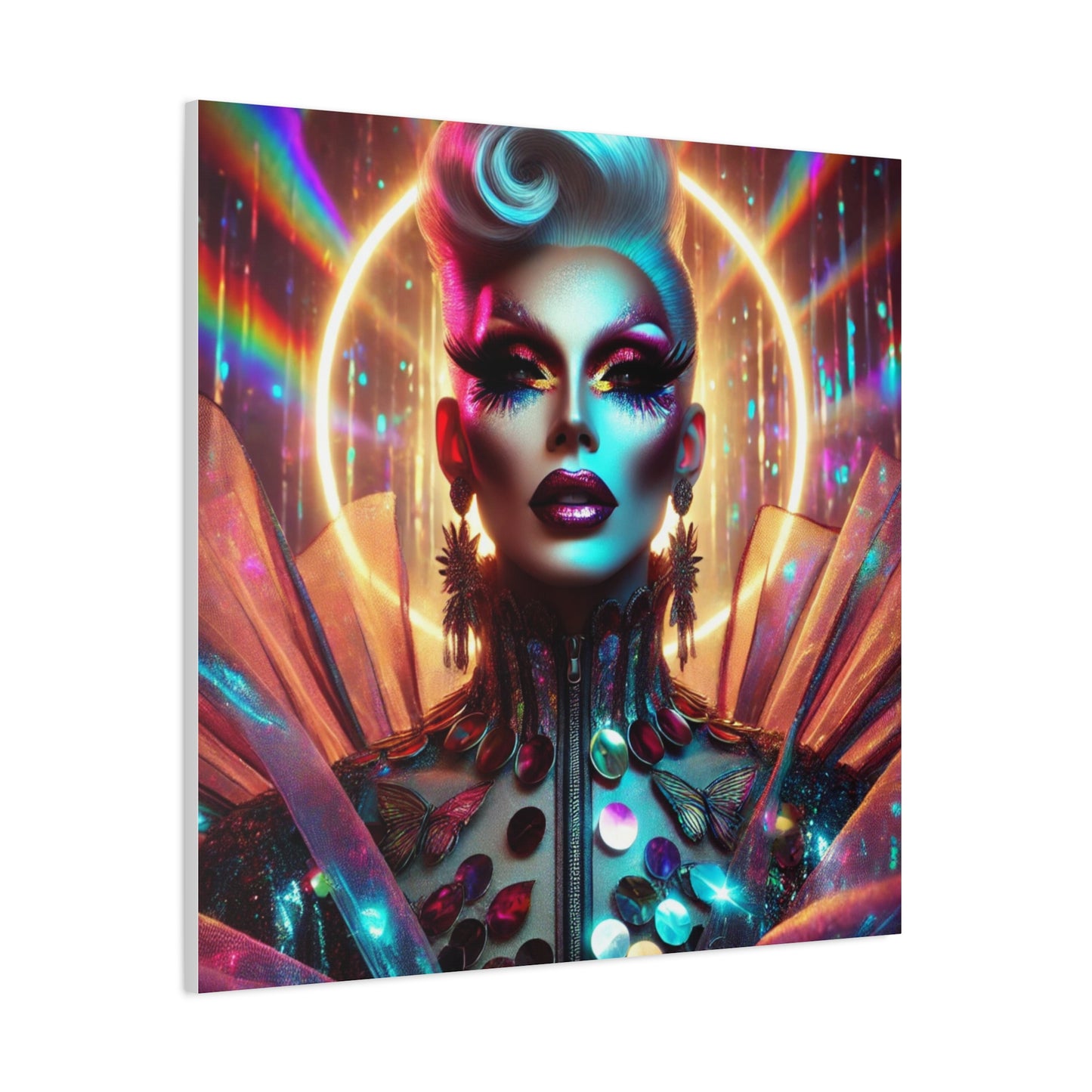 "House of Fierce Eleganza" Matte Canvas Print – 36 x 36