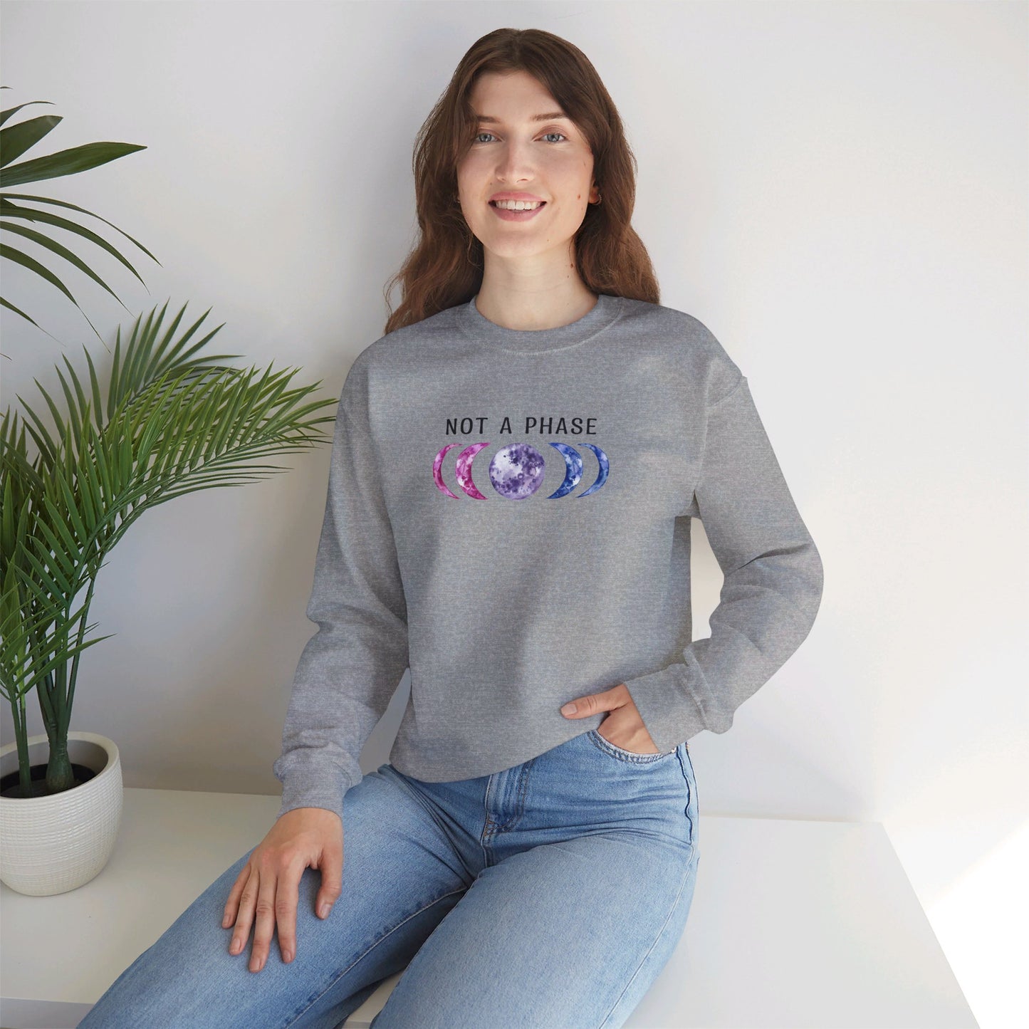 Bi Pride Not a Phase Bisexual LGBT Pride Sweatshirt