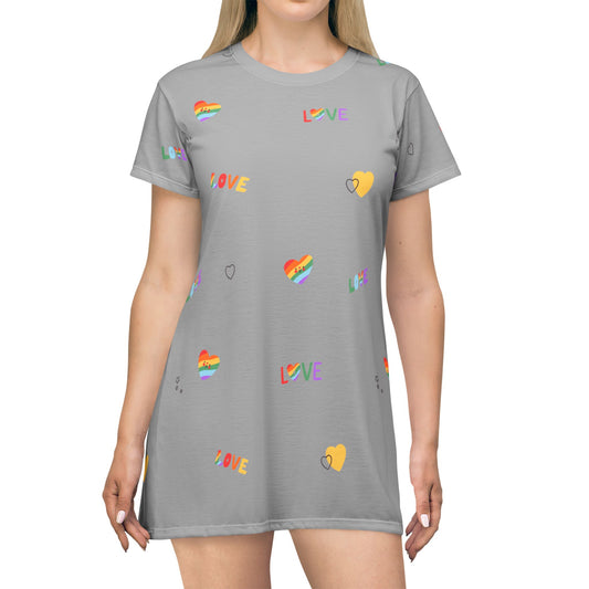 Gay Pride T-Shirt Dress