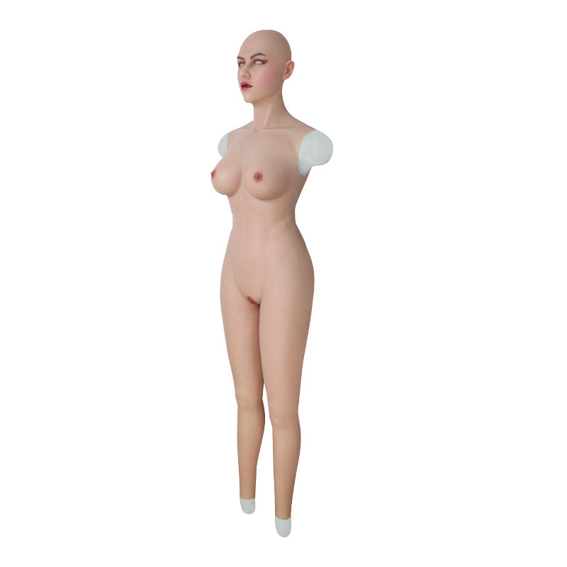 Breast Forms Silicone Bodysuit With Attached Mask