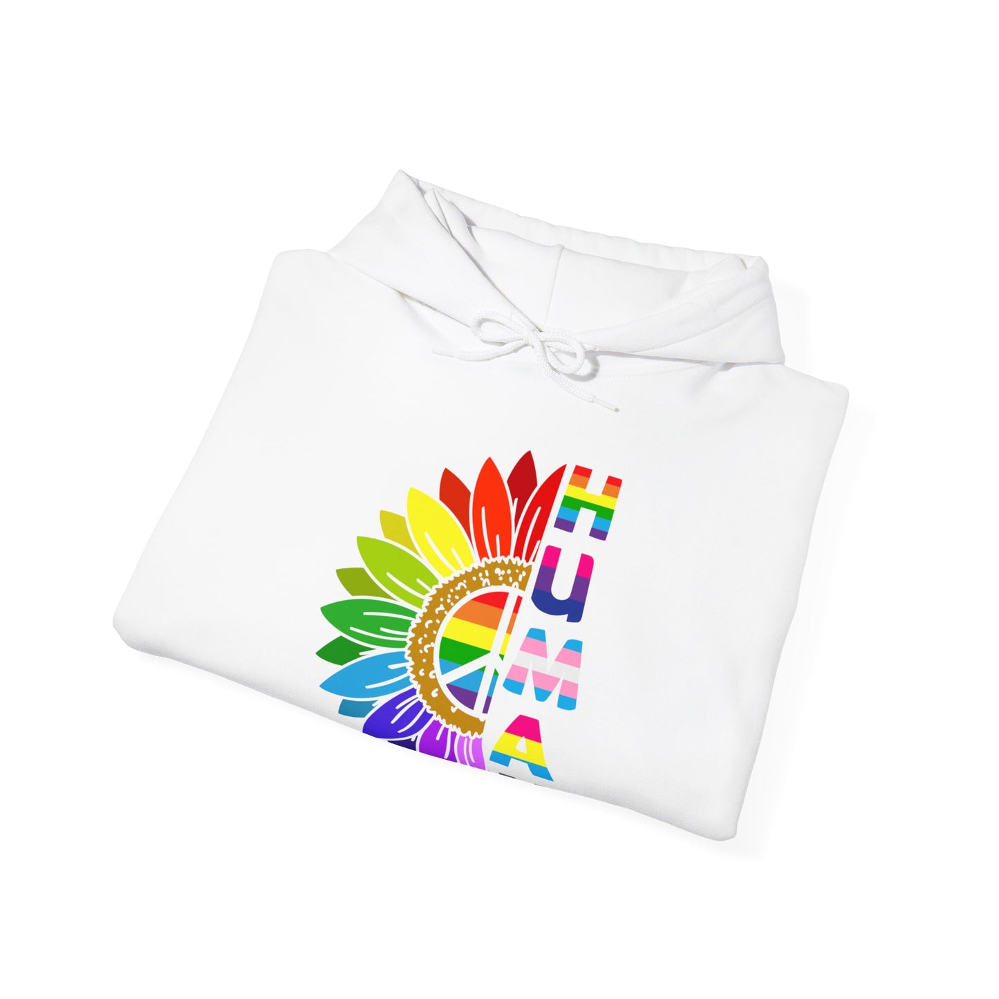 Human Gay Pride Hooded Sweatshirt