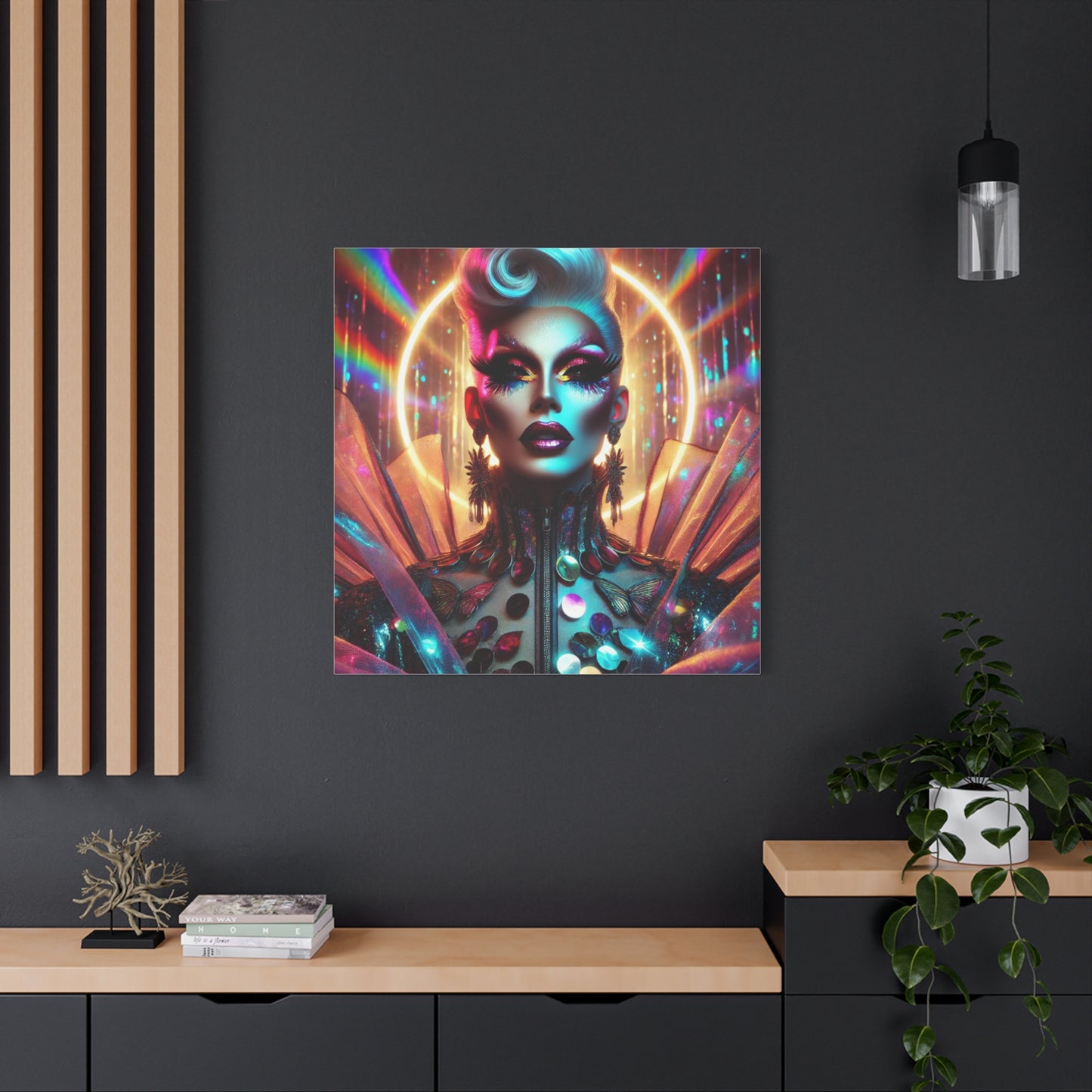 "House of Fierce Eleganza" Matte Canvas Print – 36 x 36