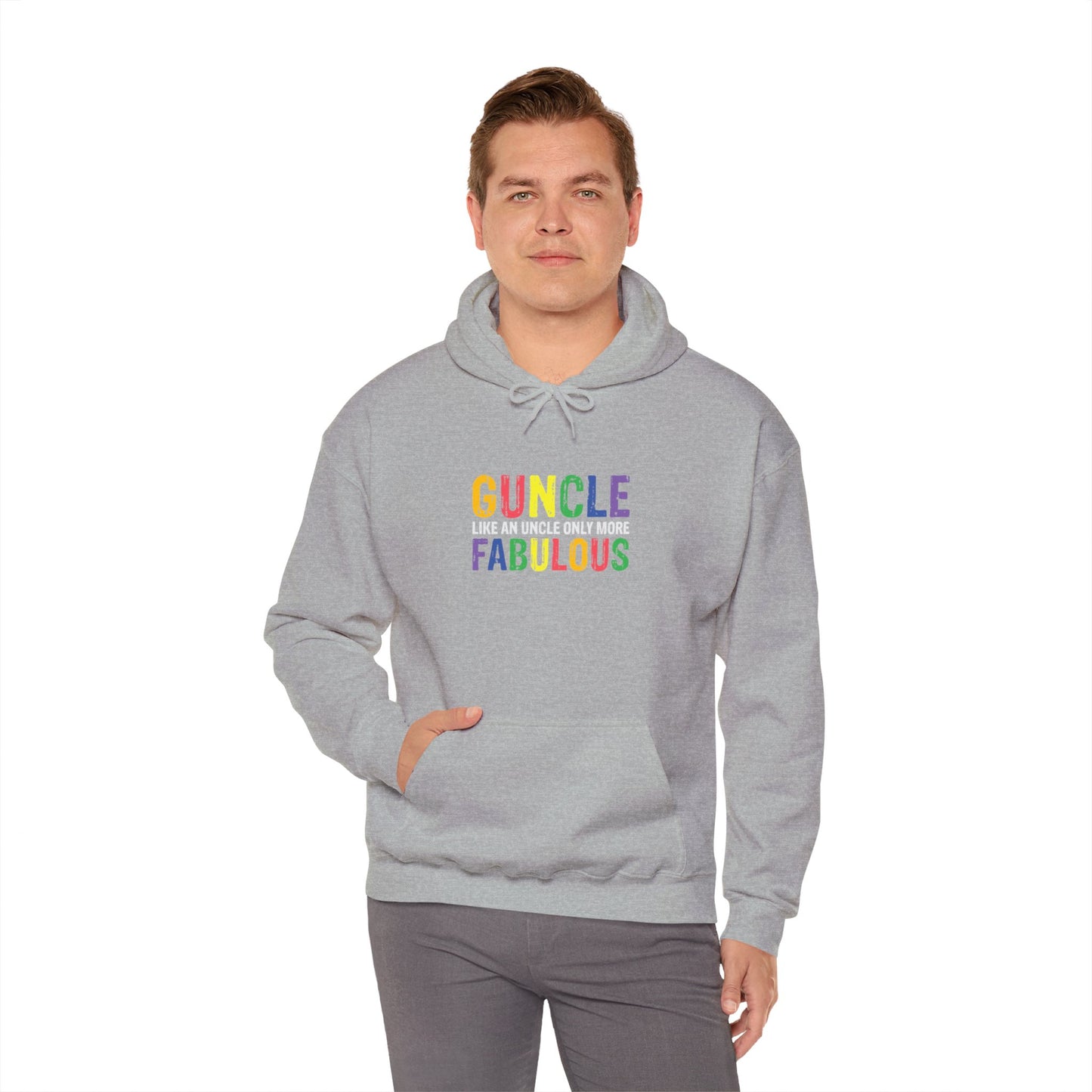 Gay Uncle Pride Hooded Sweatshirt