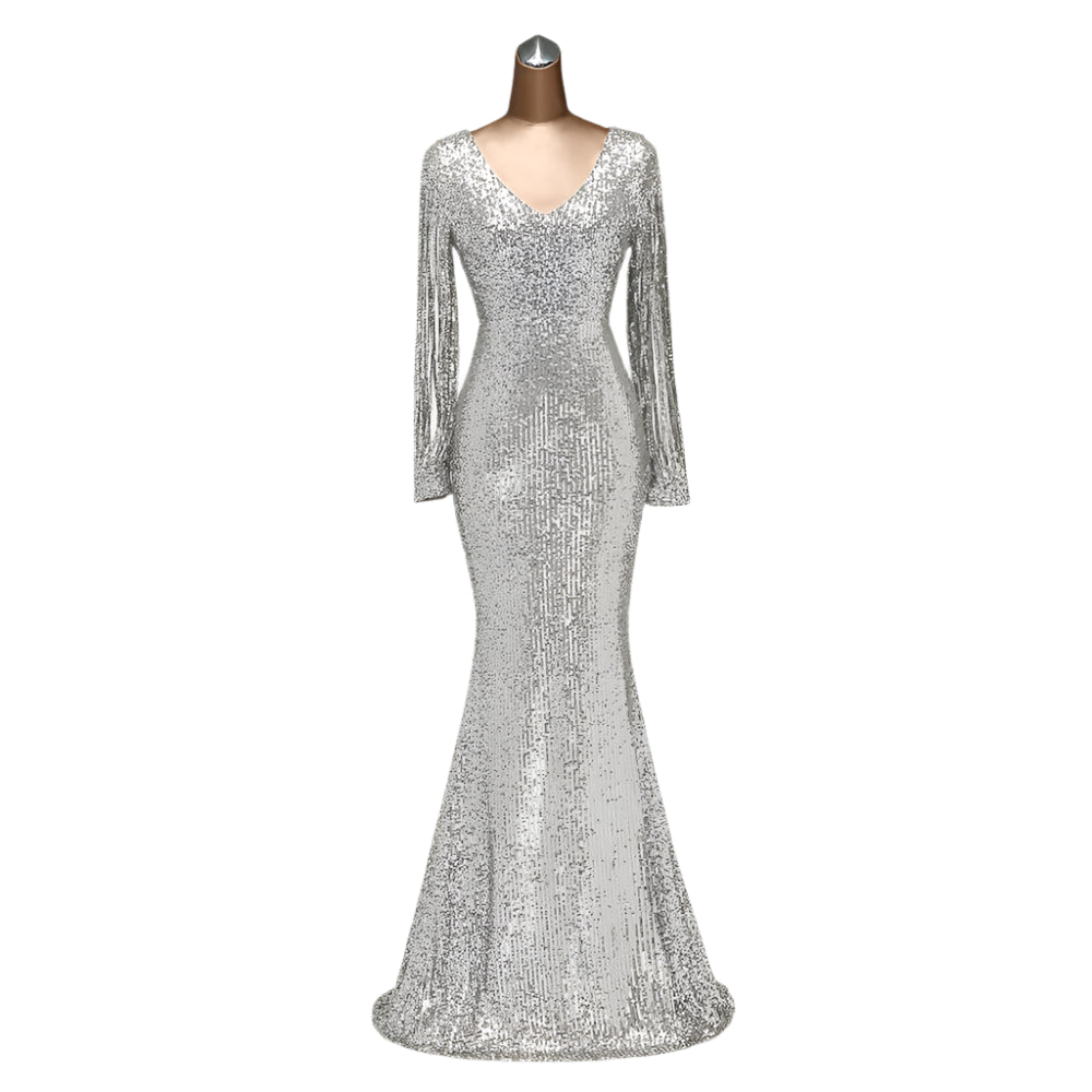 Fierce Sequin Fantasy Gown – Serve Glam in Every Color