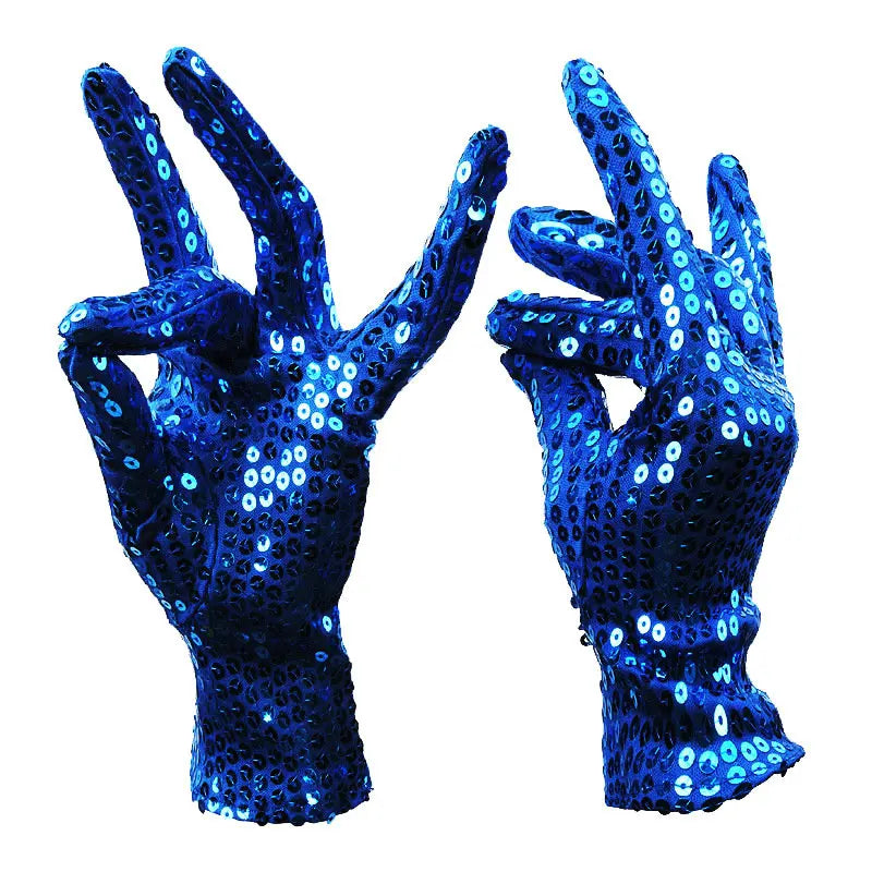 Showtime Sequined Short Gloves