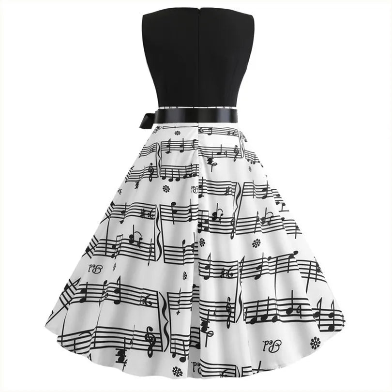 Drag Queen Music Notes Retro Dress