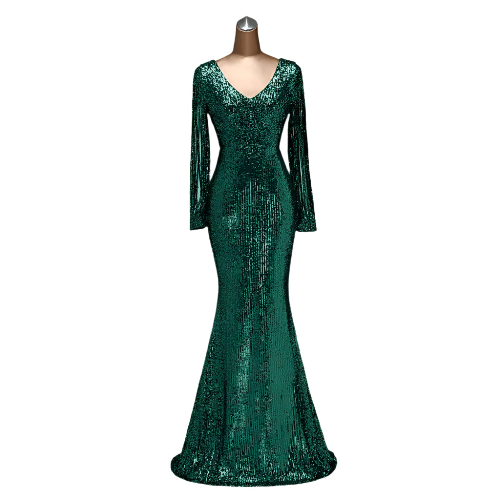 Fierce Sequin Fantasy Gown – Serve Glam in Every Color