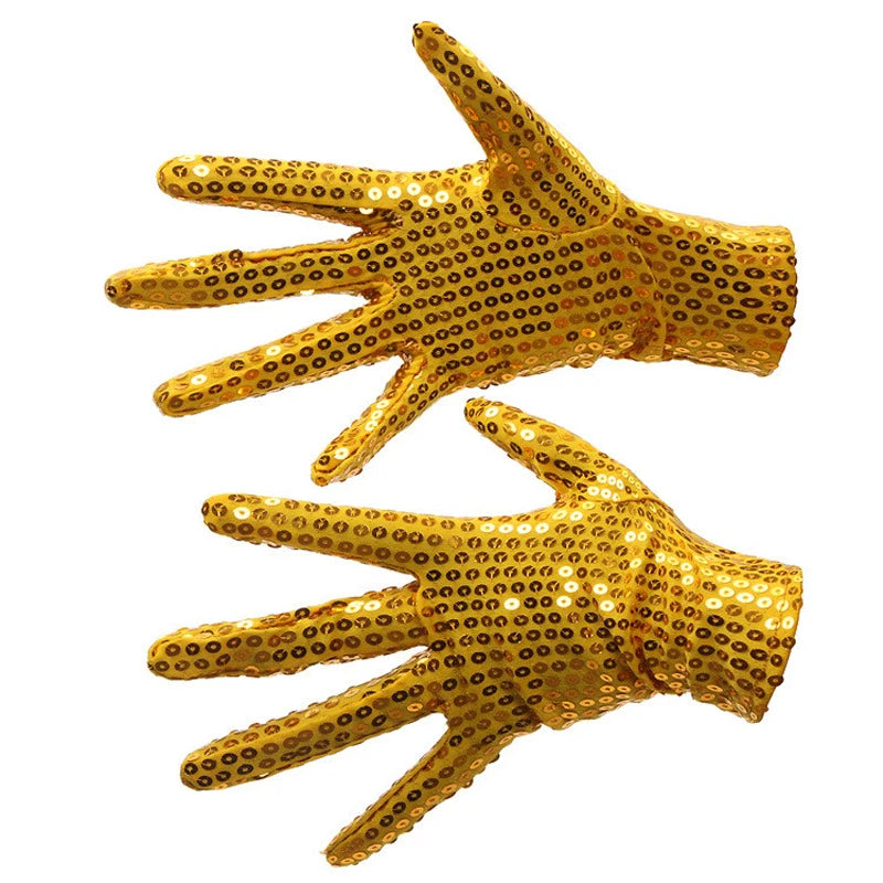 Showtime Sequined Short Gloves