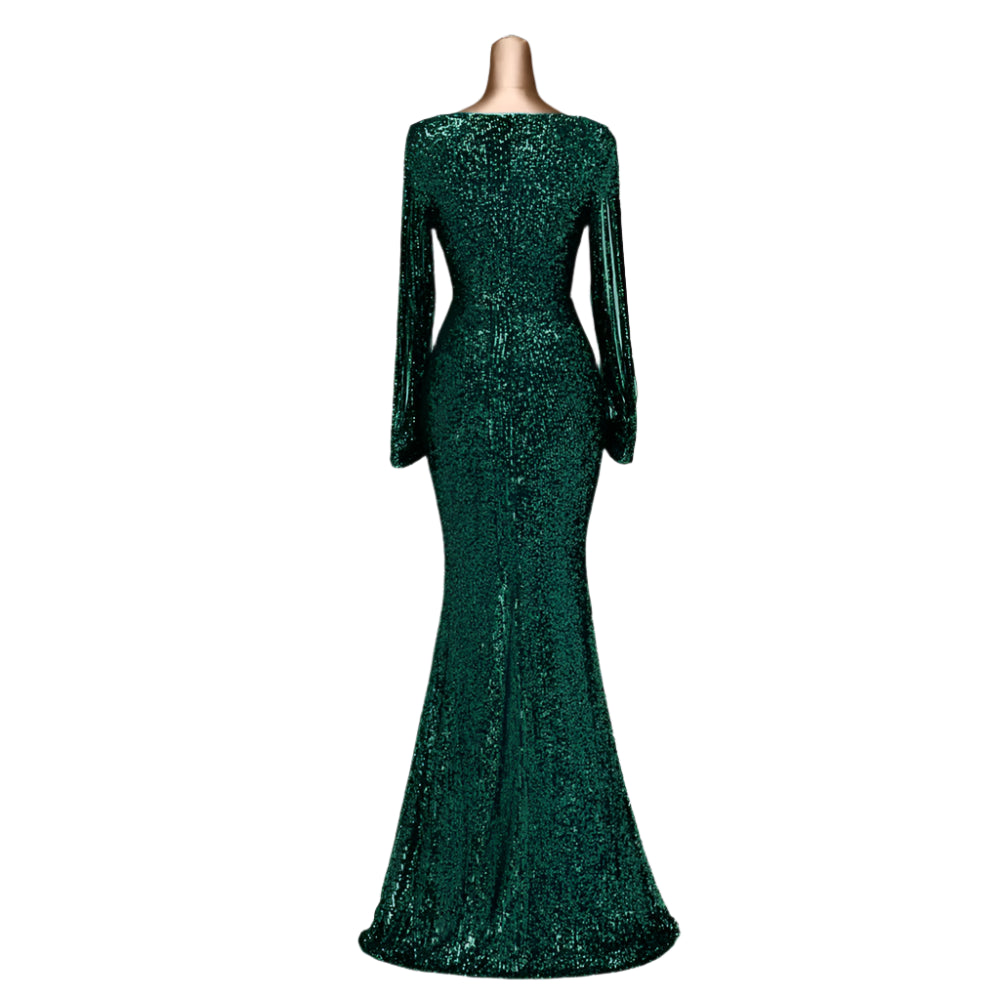 Fierce Sequin Fantasy Gown – Serve Glam in Every Color