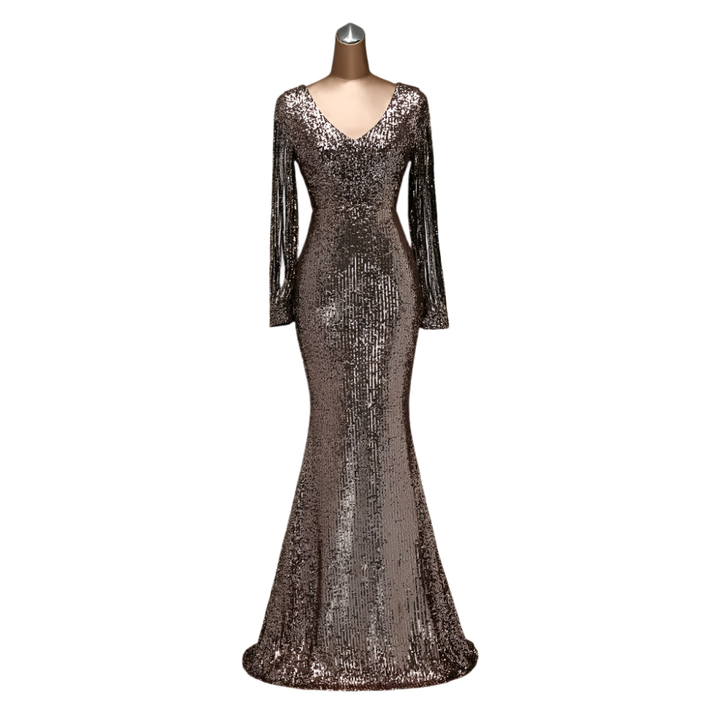 Fierce Sequin Fantasy Gown – Serve Glam in Every Color