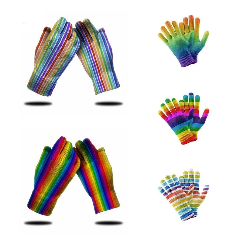 Drag Queen Pride Rainbow Gloves