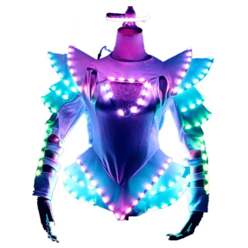 LED Fluorescent Drag Queen Outfit