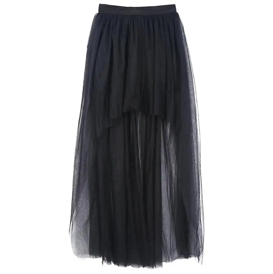 High Low Gauze Drag Queen Skirt