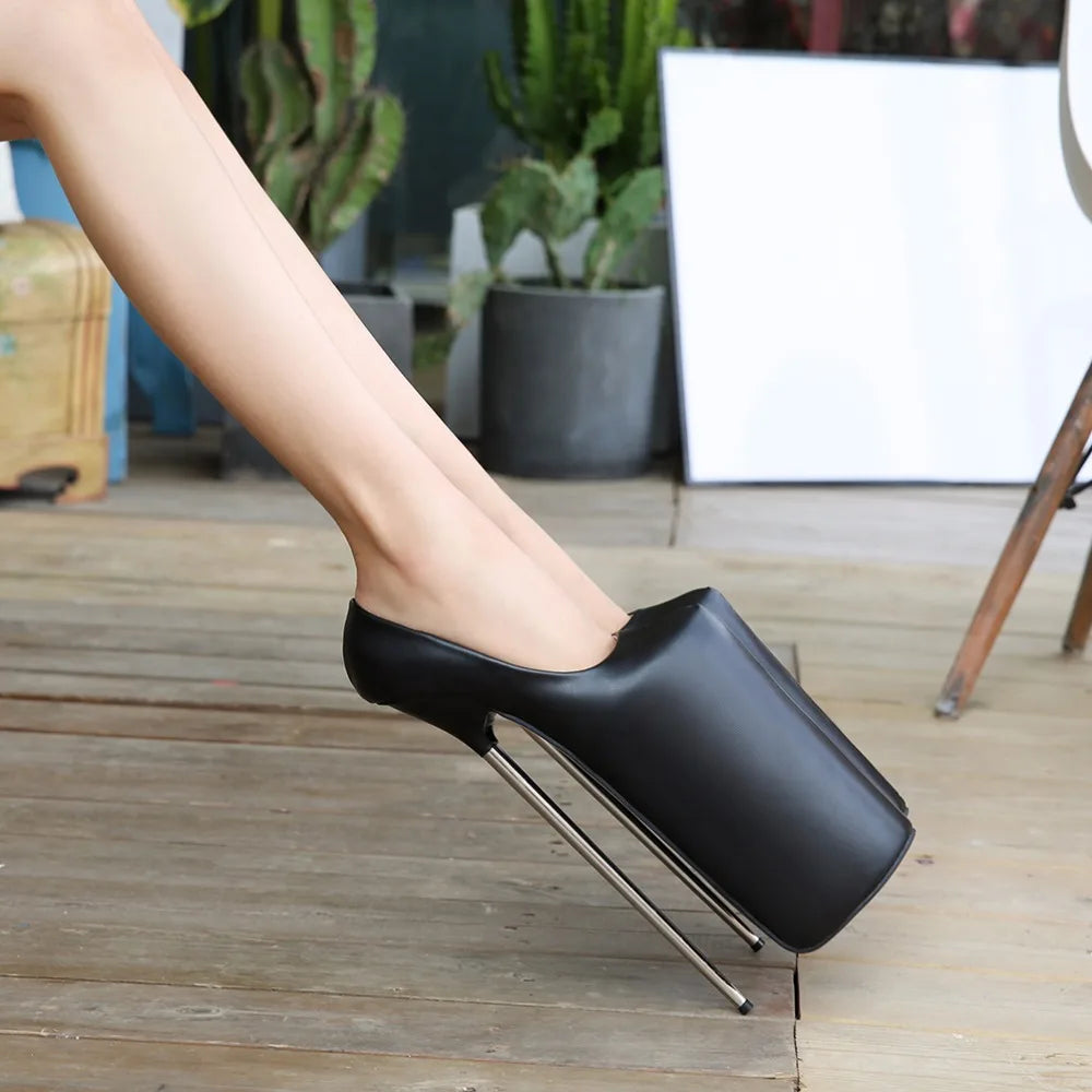 Sky-Tower Extreme Platform Heels – 30cm Metal Thin Heels