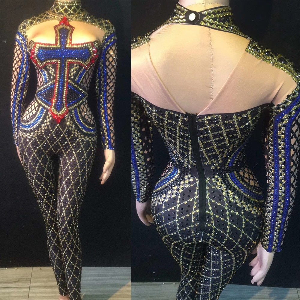 God Willing Rhinestones Jumpsuit