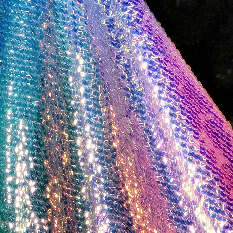 Colorful Rainbow Shiny Fabric