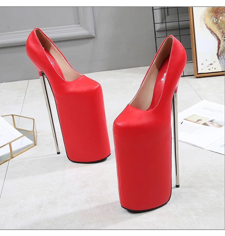 Sky-Tower Extreme Platform Heels – 30cm Metal Thin Heels