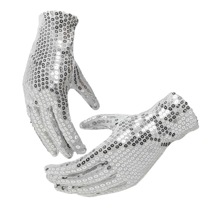 Showtime Sequined Short Gloves