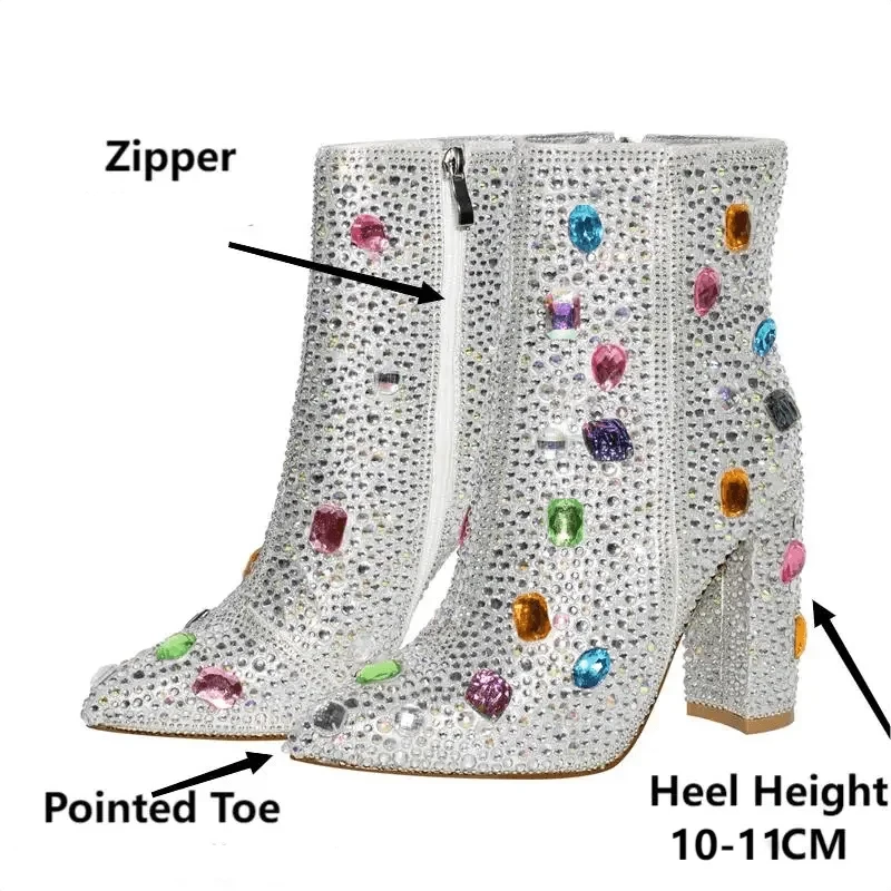 Ru-Boot Realness: Rhinestone Extravaganza Ankle Boots for Drag Queens!