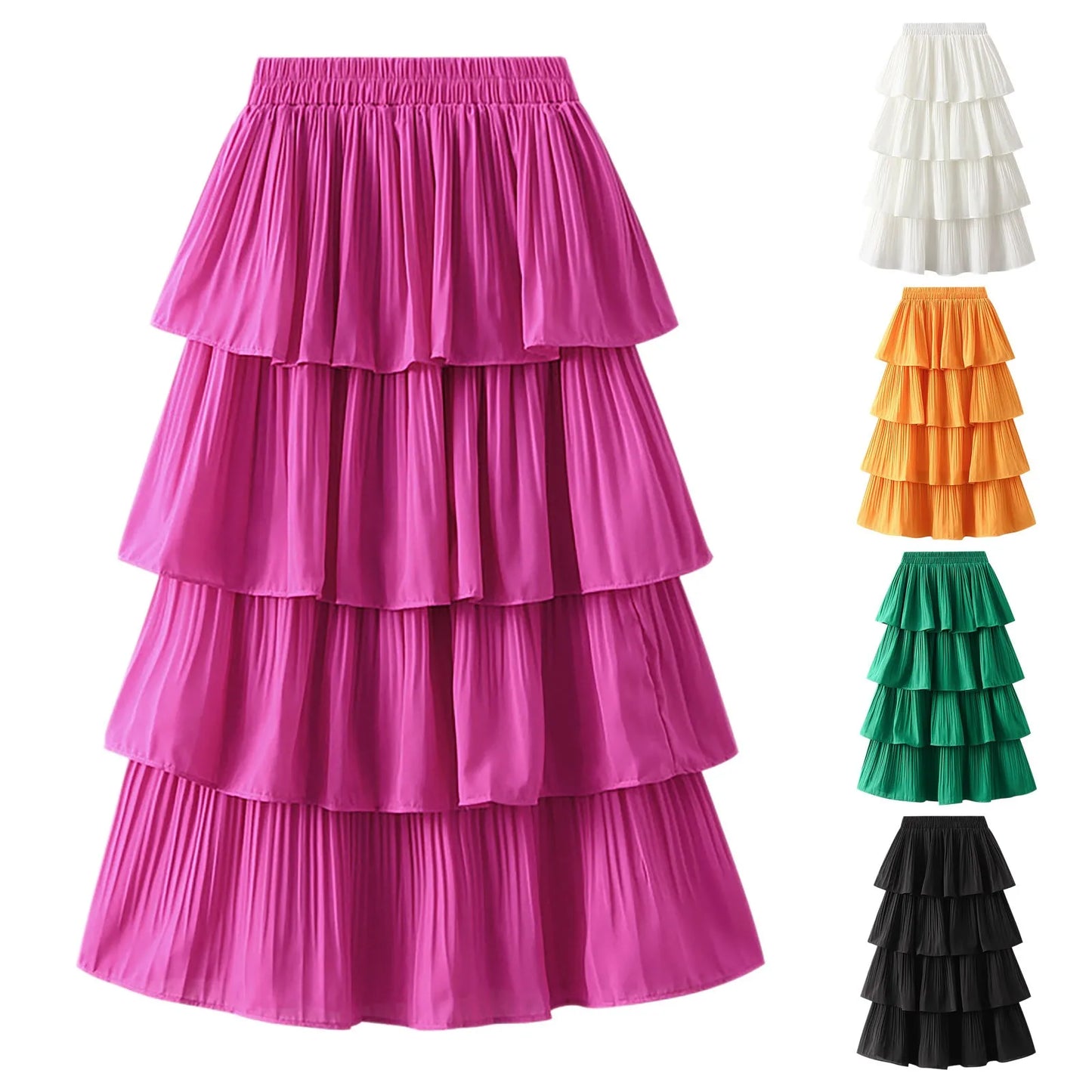 Ruffled Drag Queen Maxi Skirt