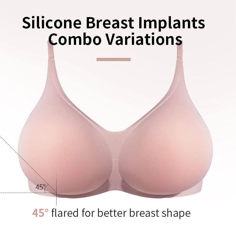 Large 2 In 1 Silicone Pocket Bra