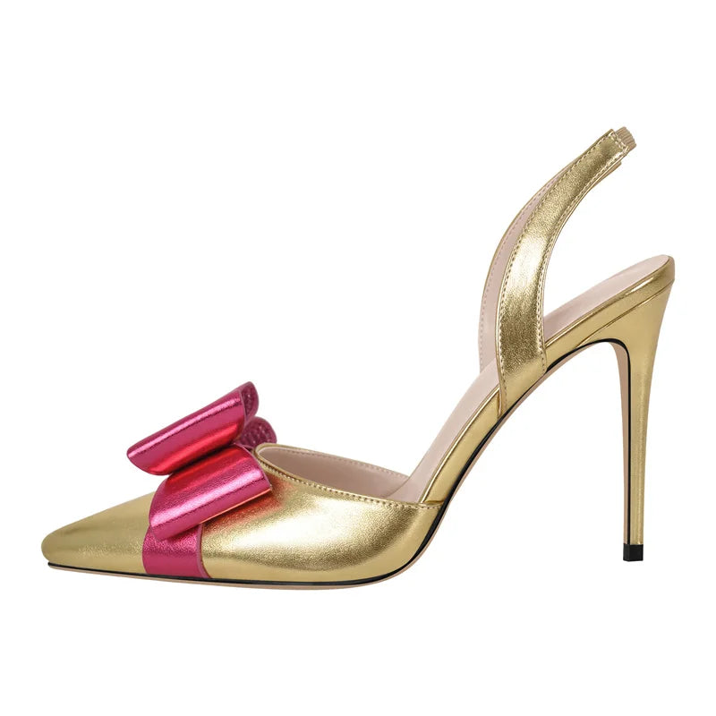 Slay All Day! Divine Pointed Toe Bow Stiletto Pumps for Queens & Divas