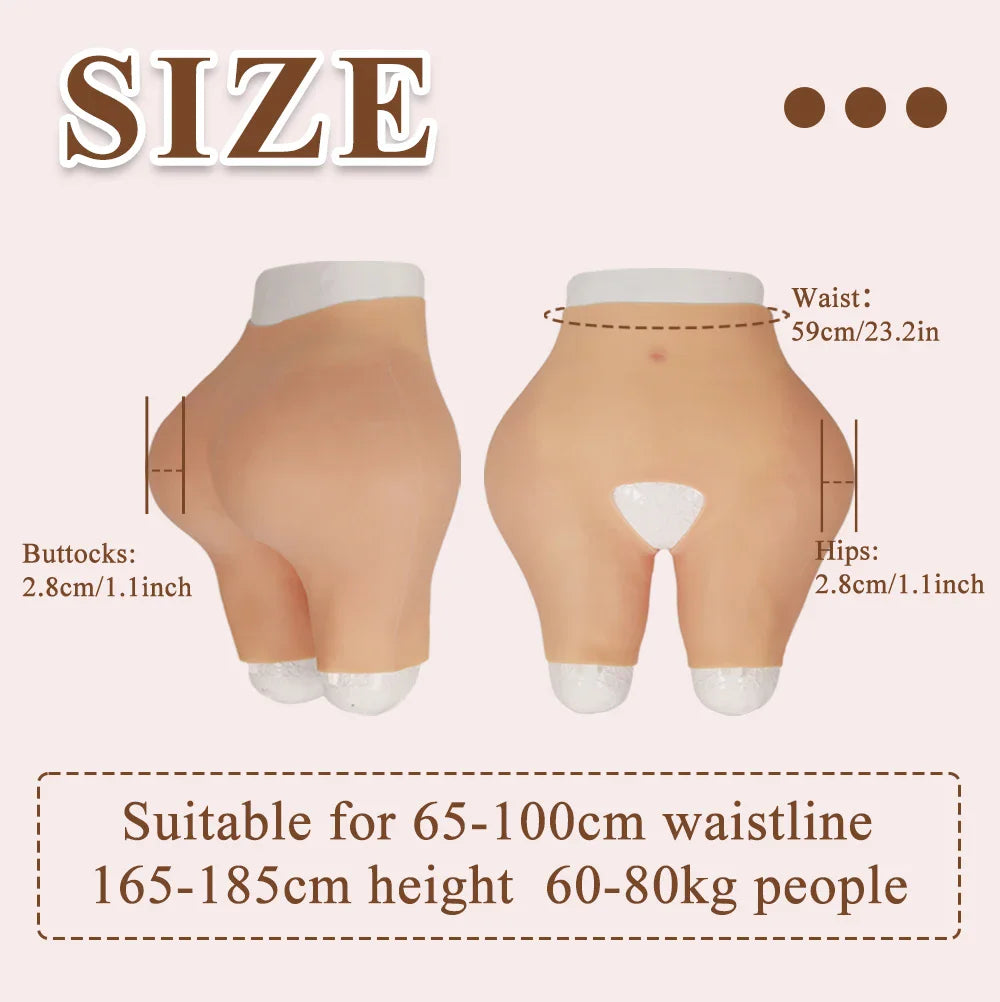 Realistic Silicone Hip and Butt Enhancer for Crossdressers and Drag Queens