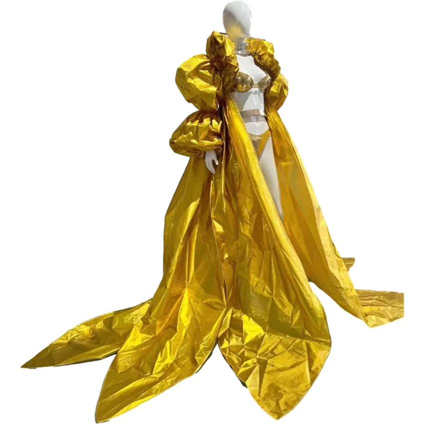 Drag Queen Luxury Gold Cloak Dress – The Drag Queen Store