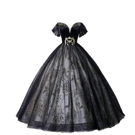 No Emotions Black Dram Drag Queen Gown