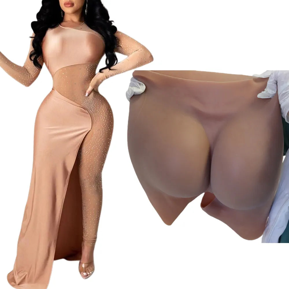 Crossdressing Bubble Butt Silicone Butt & Hips Shaper Panties: Elevate Your Curves