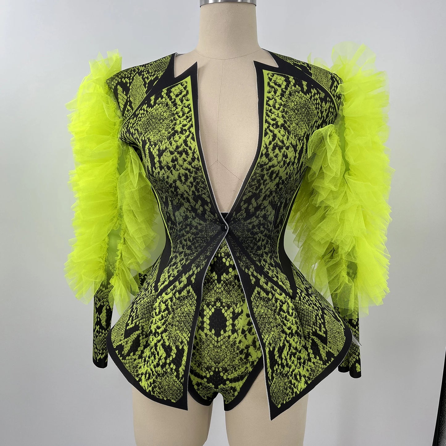 Green Snake Drag Queen Outfit