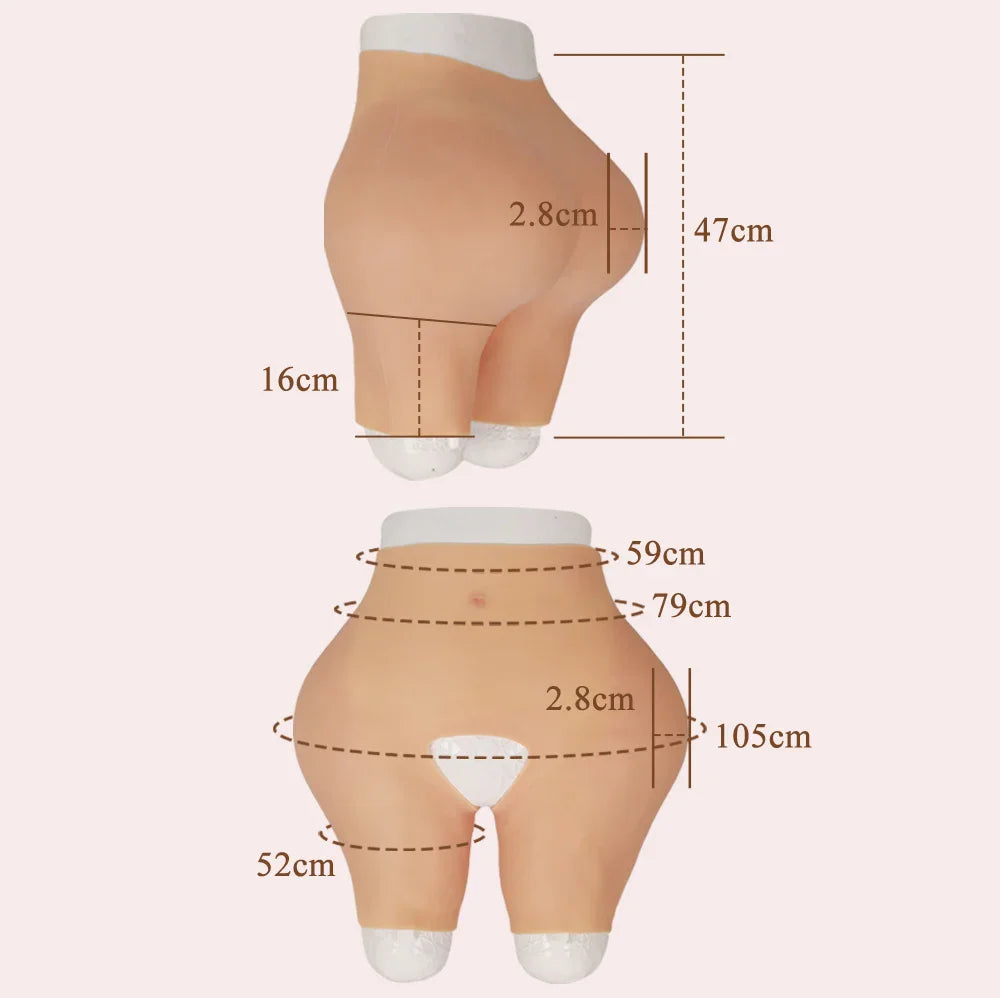 Realistic Silicone Hip and Butt Enhancer for Crossdressers and Drag Queens