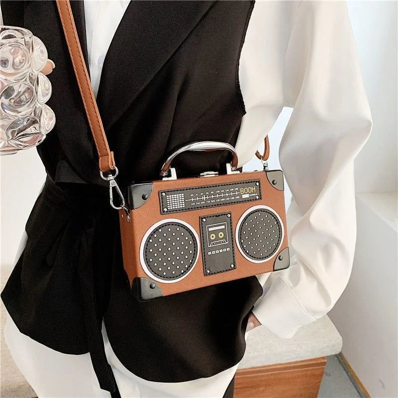 Nostalgia Boom Box Handbag