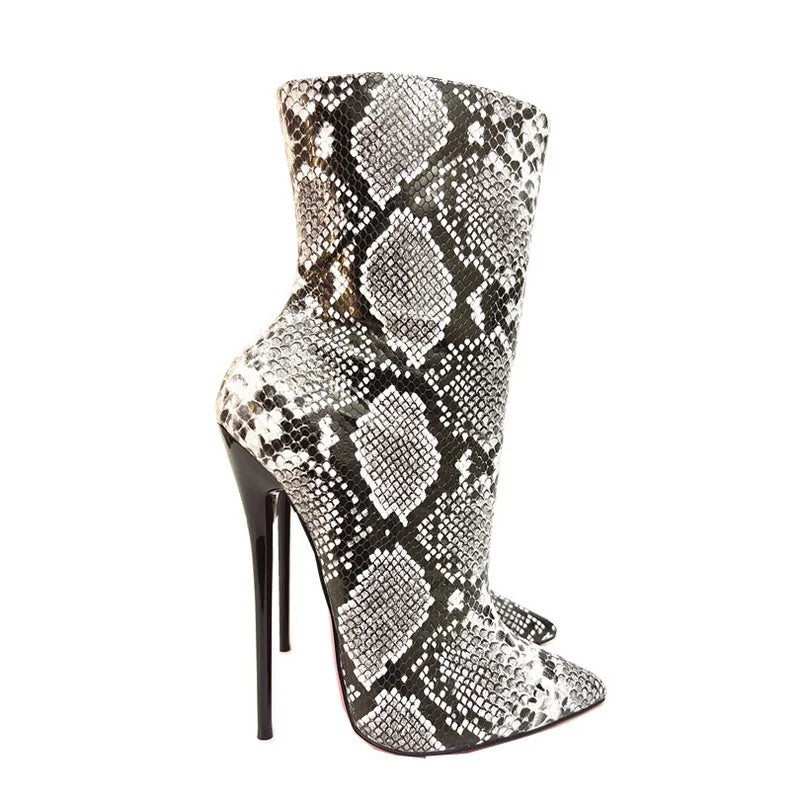 Snake Print Drag Queen Booties