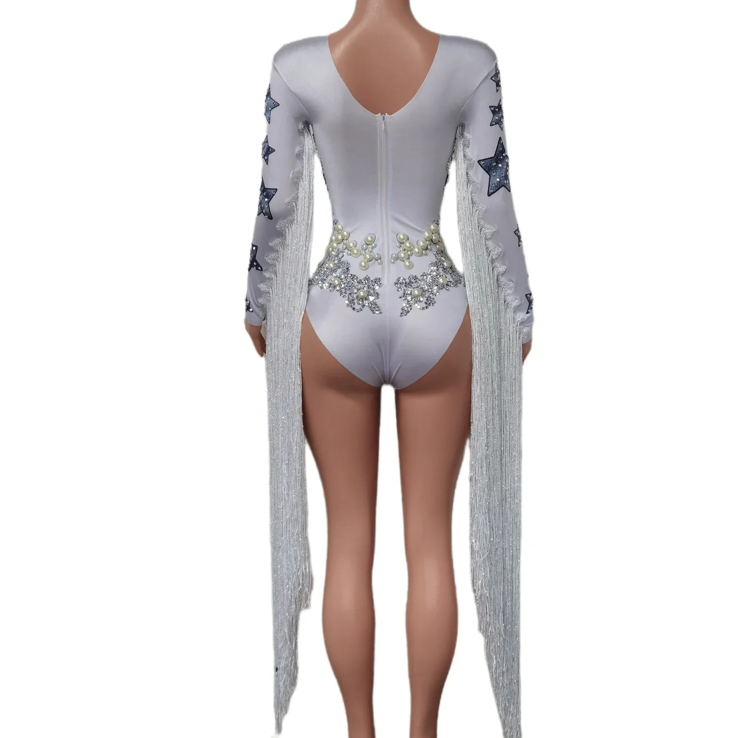 Stars Diamonds & Pearls Tassel Bodysuit