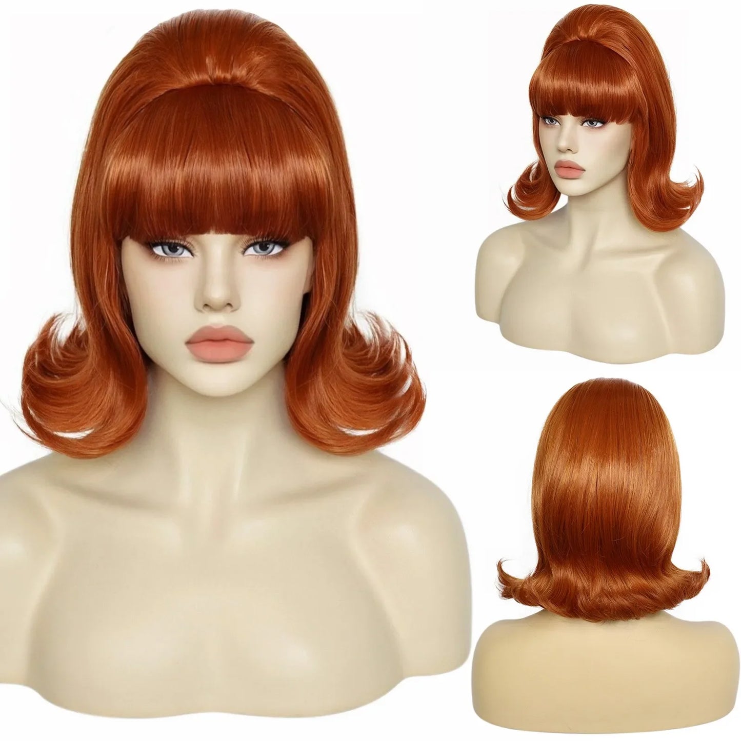 Retro Pinup Drag Beehive Flip Wig