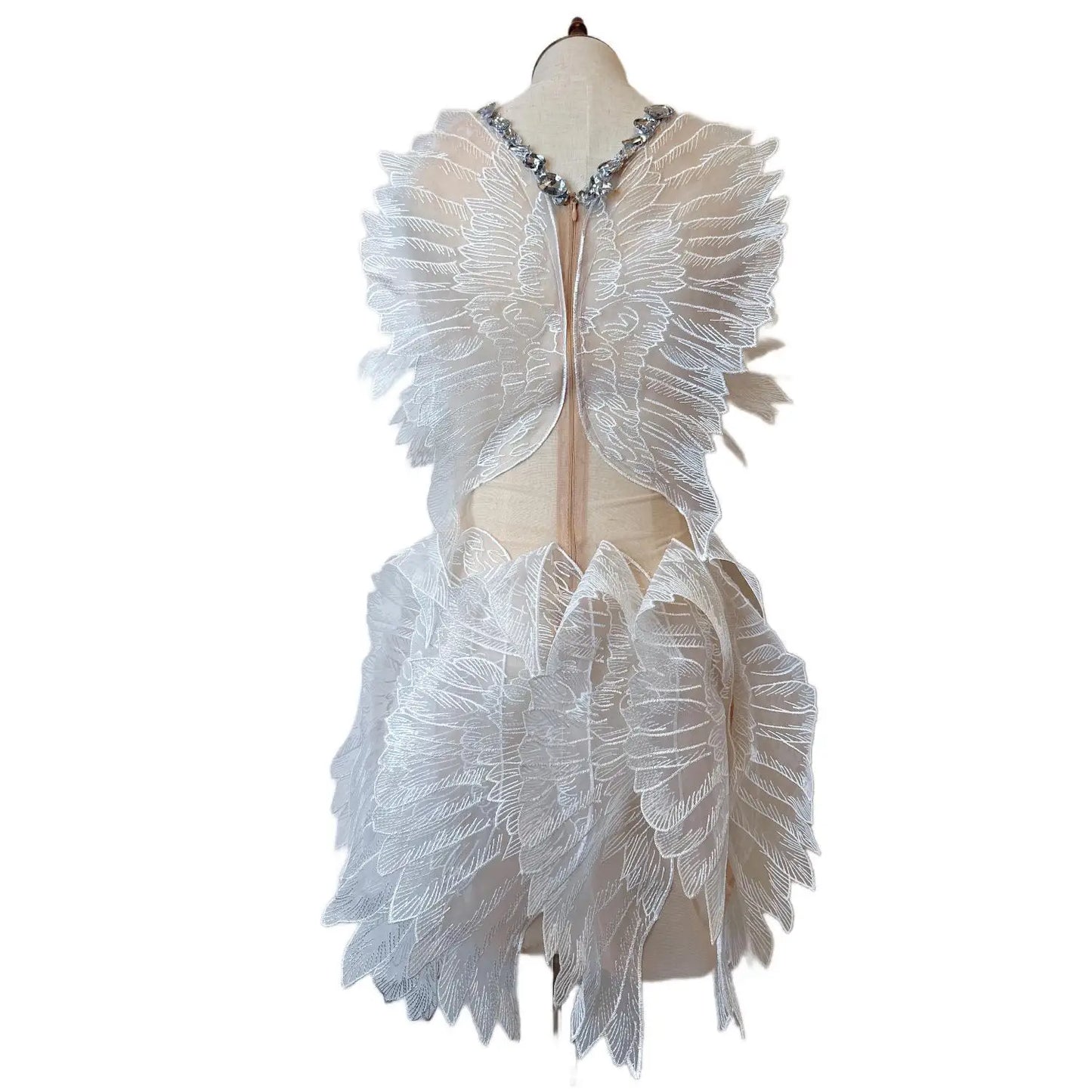 Crystal Wings Mini Dress