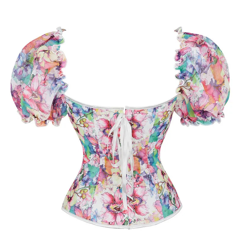 Spring Queen Floral Corset