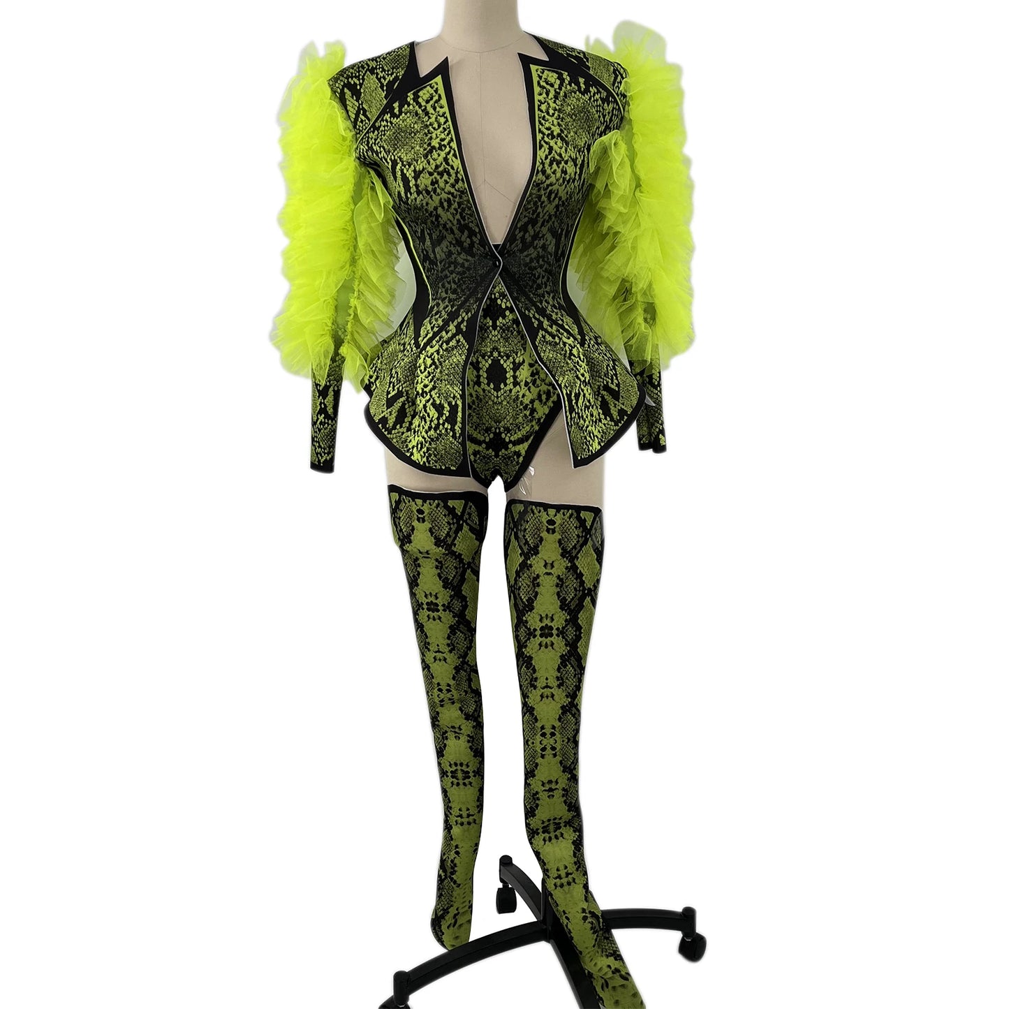 Green Snake Drag Queen Outfit