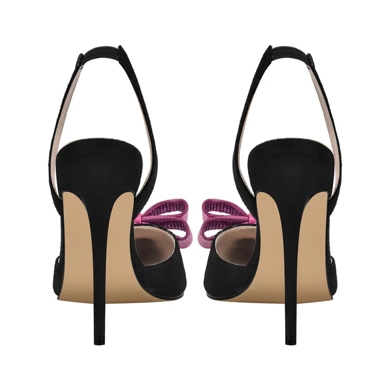 Slay All Day! Divine Pointed Toe Bow Stiletto Pumps for Queens & Divas