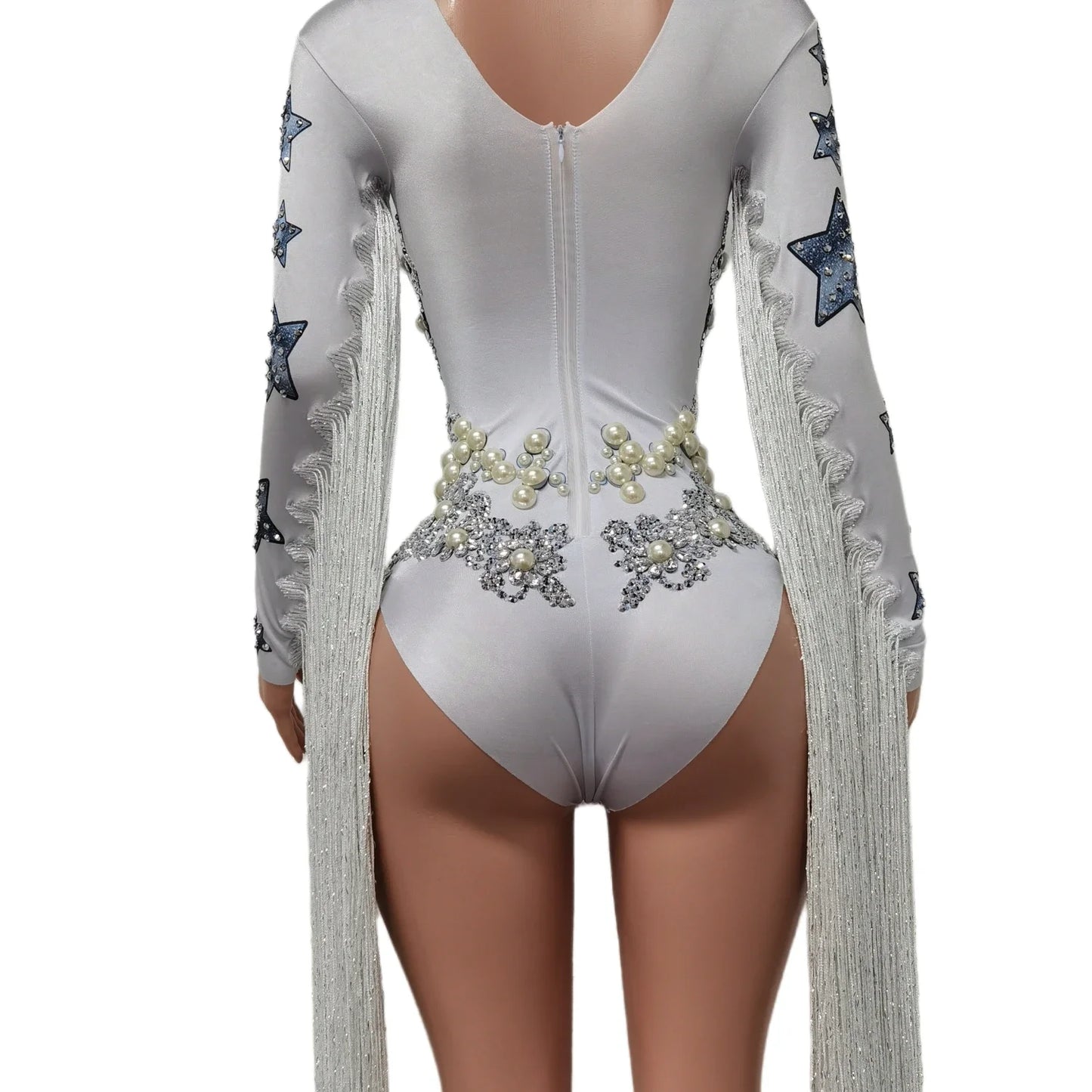 Stars Diamonds & Pearls Tassel Bodysuit