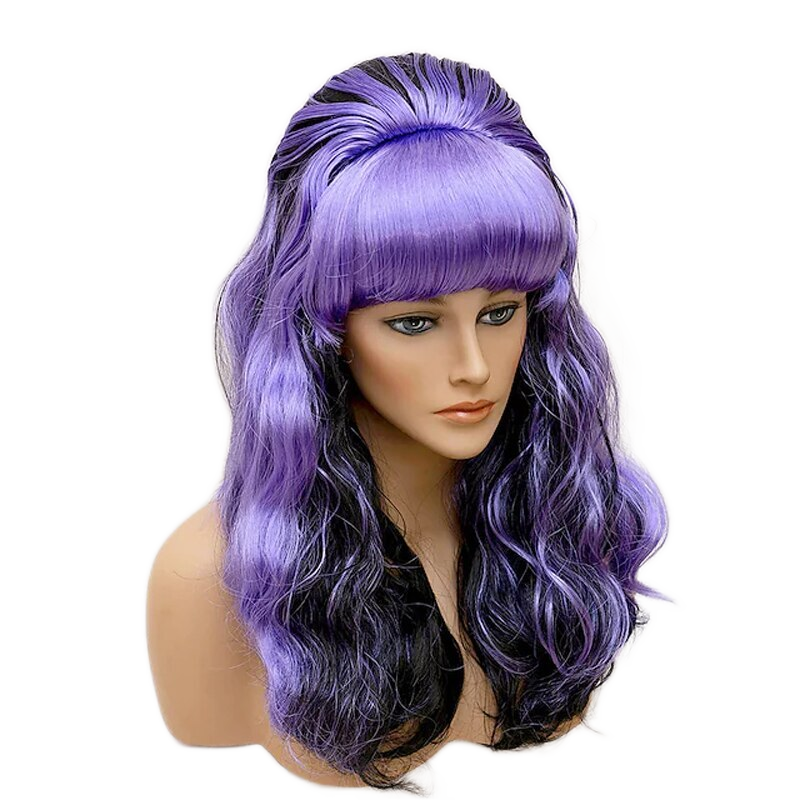 Miss Sublime Purple Curly Wig