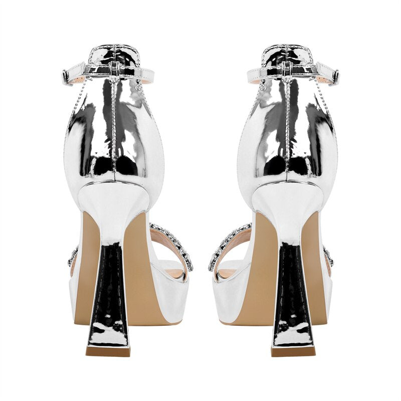 Fancy Queen Silver Sandals