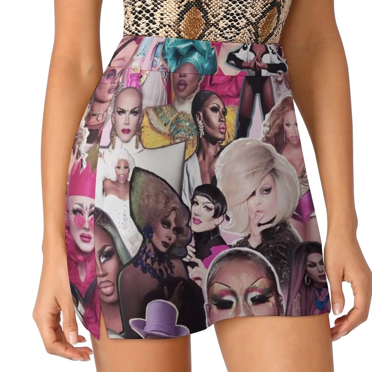 Drag Queen Collage Skirt