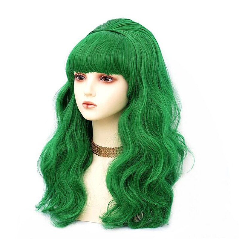 Miss Sublime Green Curly Wig