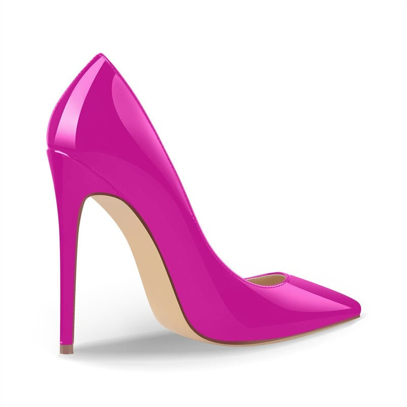 Magenta Mania: Pointed Toe Pumps