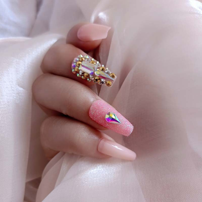 Grace Iyus Diamond Press On Nails